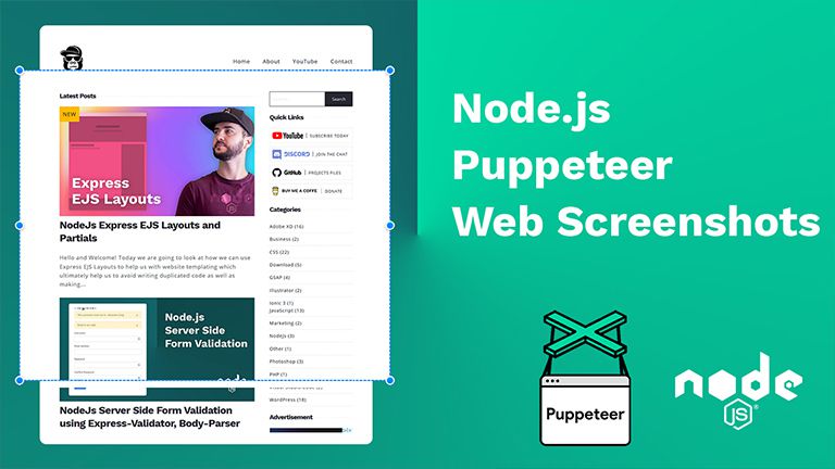 Node.js Puppeteer Capturing website screenshots