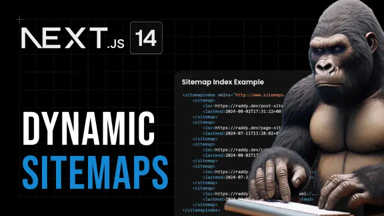 nextjs app router dynamic sitemaps and sitemap index