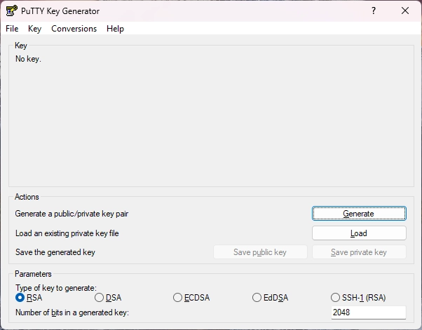 putty keygen