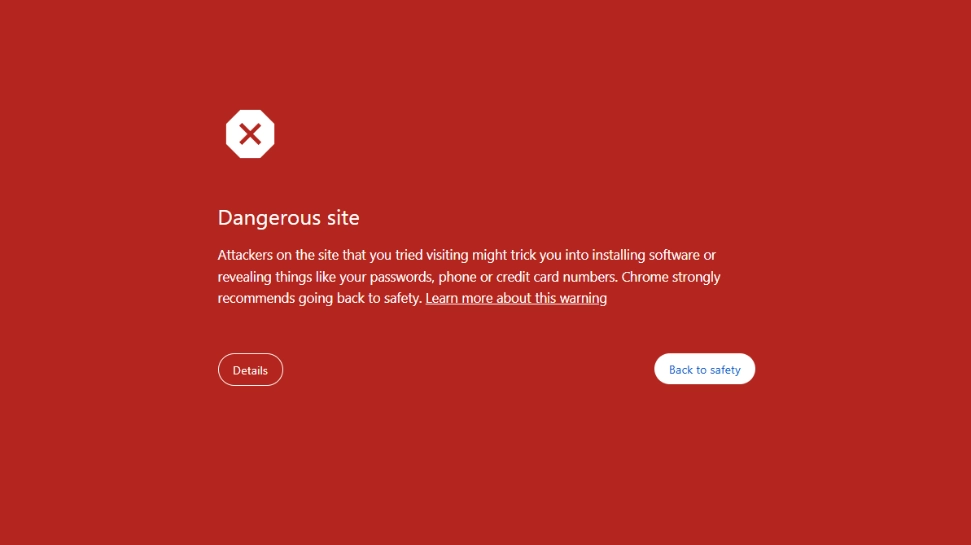 dangerous site